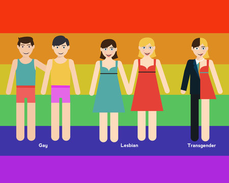 LGBT person illustration