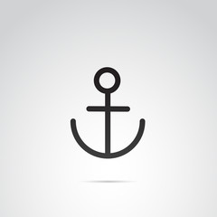 Anchor vector icon.