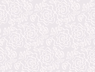 laze style tender rose floral abstract vector illustration of se