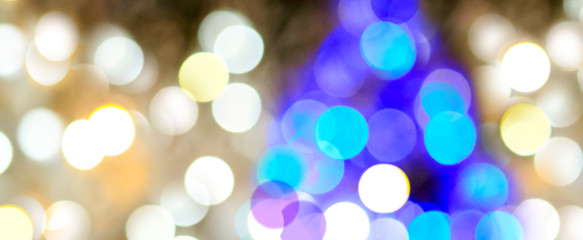 Obraz premium Festive Christmas Bokeh Background .