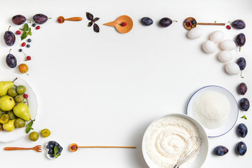 ingredients on a table for the pie