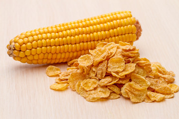 Cornflakes and corn on the cob