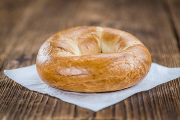Plain Bagel (selective focus)