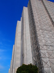 Exterior wall repairing of the apartment houses