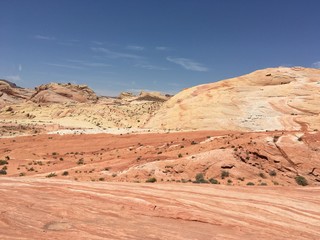 Fototapeta premium track to fire wave, valley of fire state park, nevada 