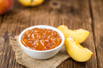 Portion of Peach Jam (close-up shot)