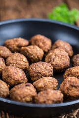 Fried Meatballs (close-up shot)