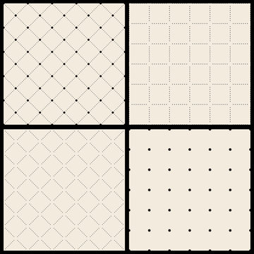 Set od Vector seamless diamond pattern