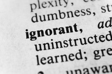 Fototapeta premium Ignorant