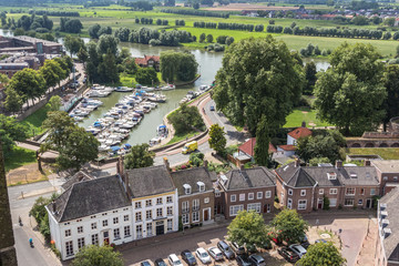Cityscape of an old Dutch town