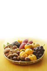 秋の食材　Japan autumn foods