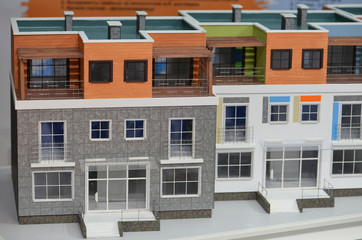 layout of an apartment house, porch,