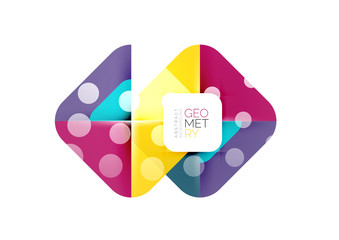 Modern square abstract background