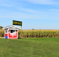 Midwestern corn maze