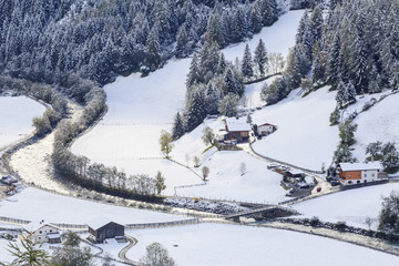 Countryside winter landscape
