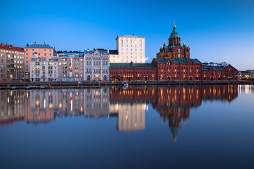 Fototapeta na wymiar Helsinki Cityscape at Dusk
