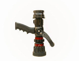 Water jet splashing from a fire fighting firehose 