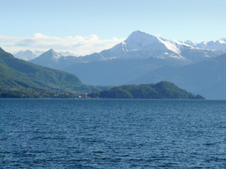 Monte Legnone and Lake Como from Argegno