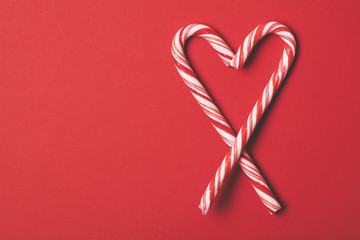 Candy cane heart background