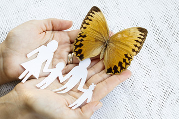 Family Consept , Butterfly