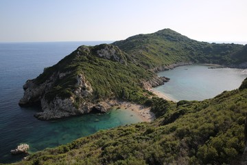 Fototapeta premium twin bay corfu