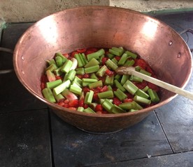 confiture fraise-rhubarbe 