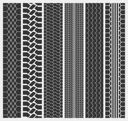 Tire ot tyre of a car or automobile, truck trail
