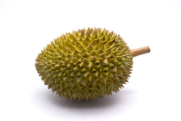 Durian on white background(Thai fruit),isolated