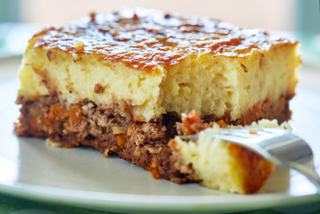 Cottage pie on a plate