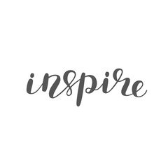 Inspire. Brush lettering.