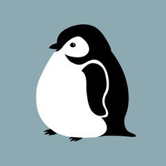 Penguin vector illustration isolated Flat Style