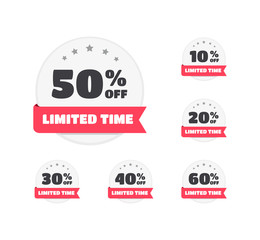 Limited Time % Off Labels