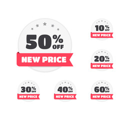 New Price % Off Labels