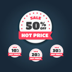 Hot Price % Off Labels