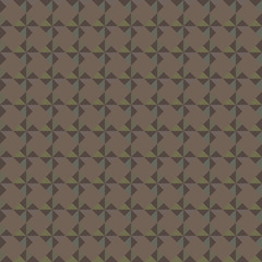 Brown green rhombus geometric seamless pattern on brown background.