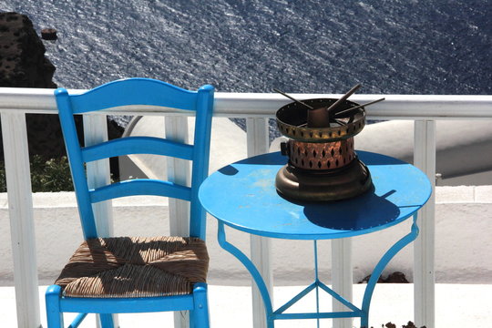 Sur la terrasse