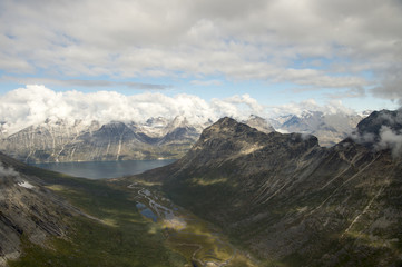 Mountain view in Greenland