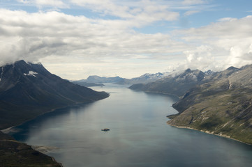 Mountain view in Greenland