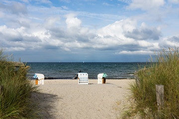 Dünenweg zum Strand in Heiligenhafen, Schleswig-Holstein