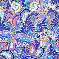 Seamless paisley pattern. Ethnic vector ornament, for fabric, textile, wallpaper, wrapping