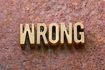 wrong word rust