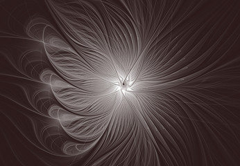Abstract fractal flower pattern