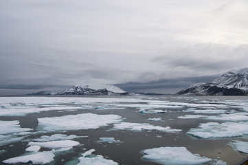 Icebreaker in the ice