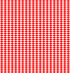 Panel made of alternating lozenges of red and white colors