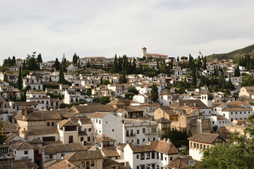 Fototapeta na wymiar The Albaicin quarter of Granada