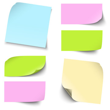 colored sticky notes collection