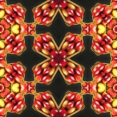 Seamless texture on the dining table cloth texture. Apple texture. Advertising for the sale of fruit.
