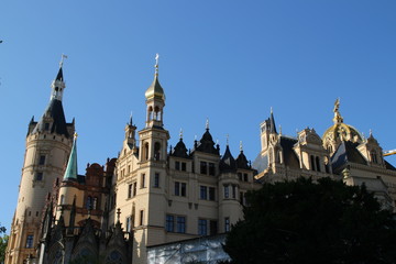 Fototapeta na wymiar Das Schweriner Schloss