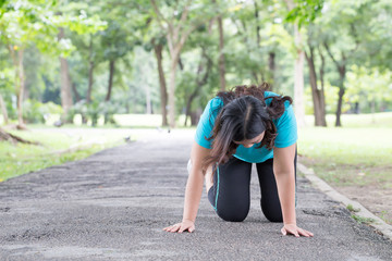 Accident. stumble and fall while jogging