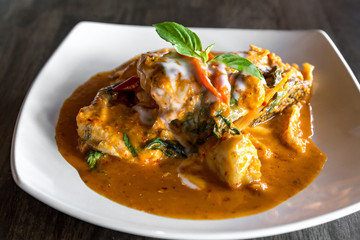 Fish with Red Curry Paste